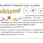 Fête des Jubilaires (10, 20, 25… années), le 14 juin à Cuesmes